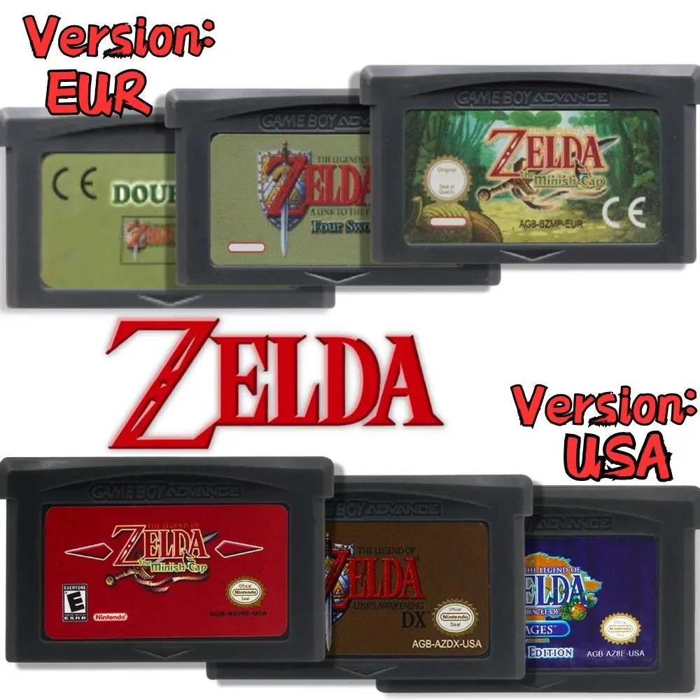 Musical Instrument Zelda - بطاقة ألعاب GBA 32 بت لجهاز