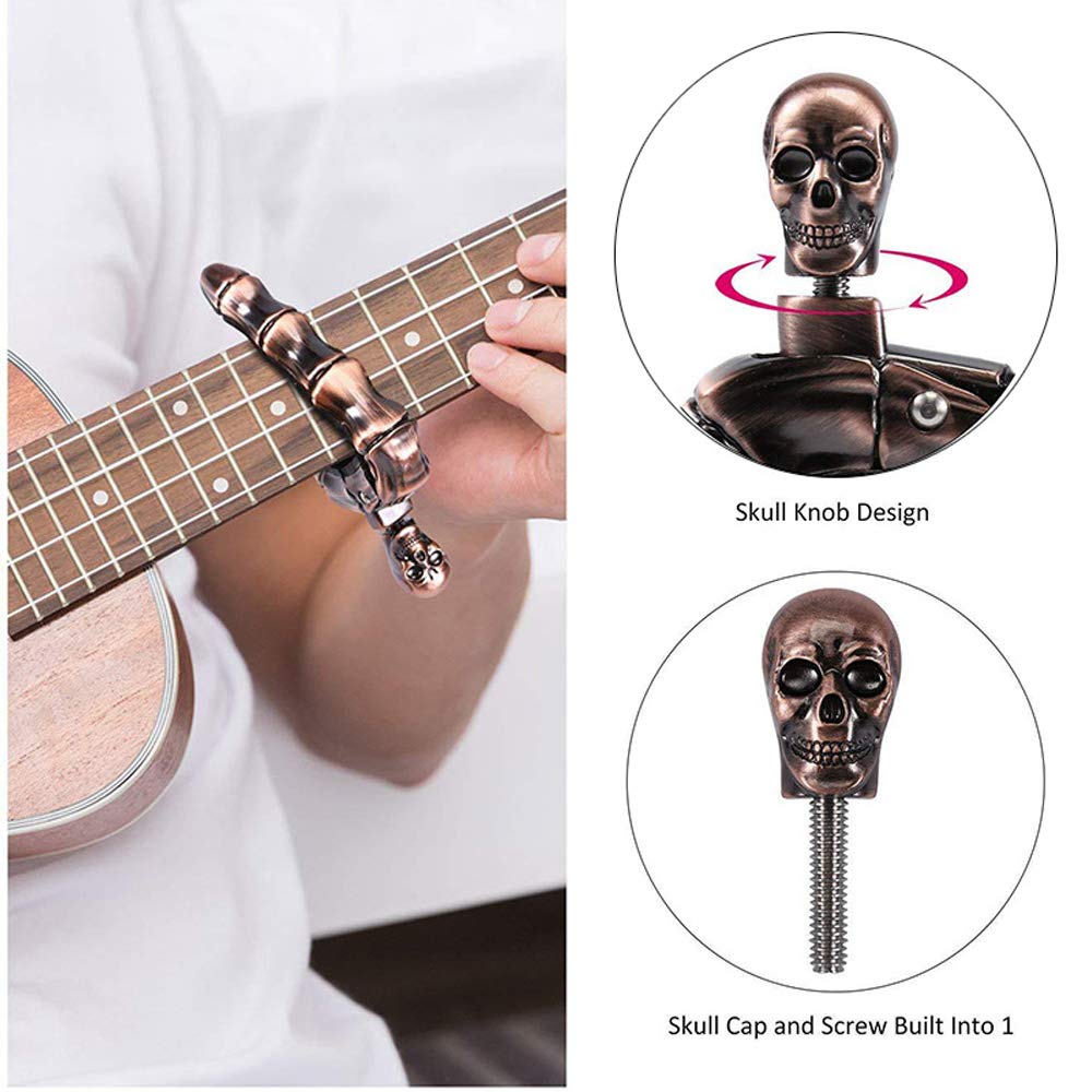 كابو جيتار على شكل جمجمة للجيت - مراجعة Musical Instrument Ukulele وسعره