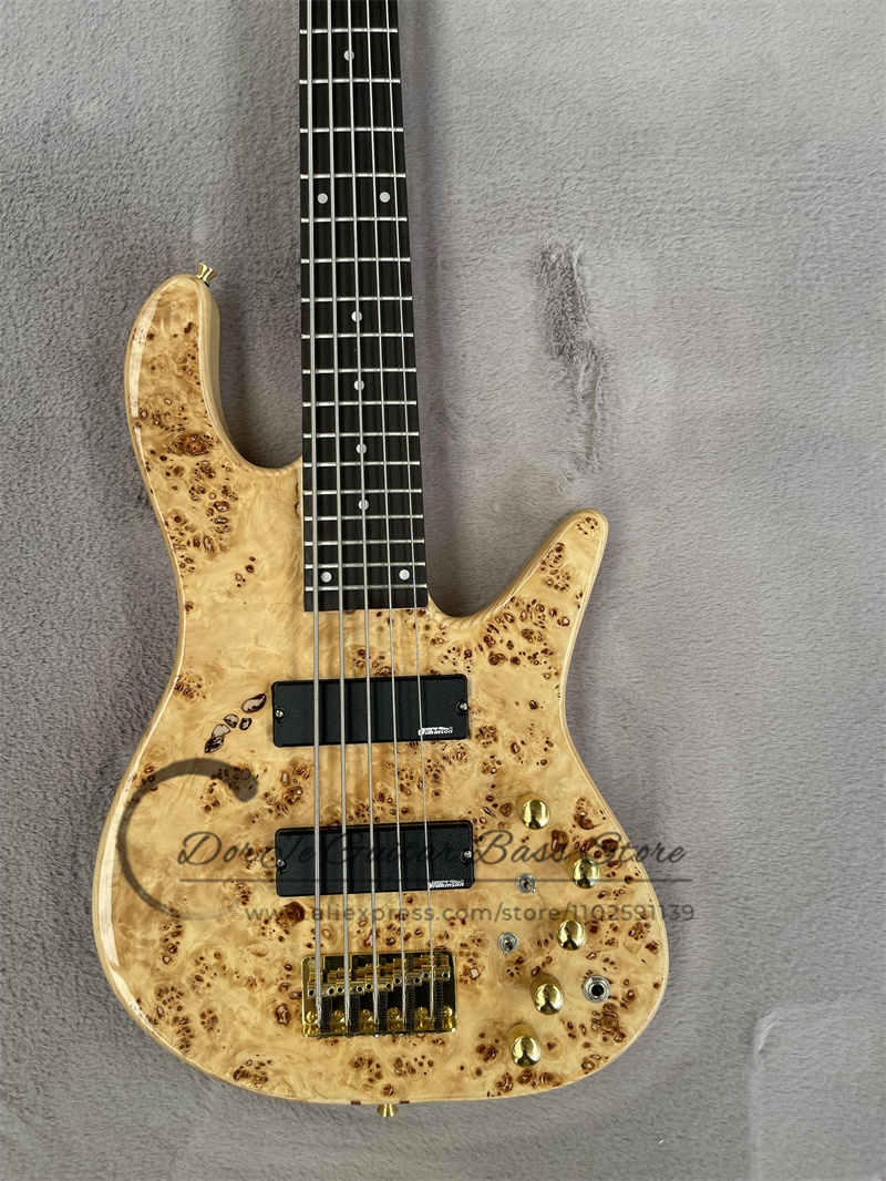 جيتار بتصميم أصابع من خشب الور - مراجعة Bass Guitar Fretless وسعره