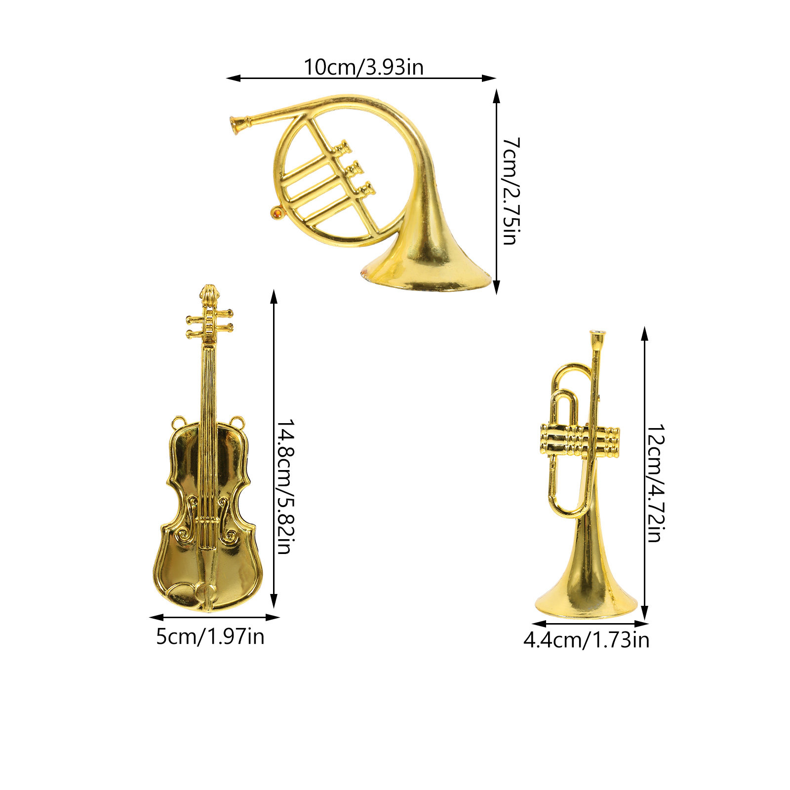 12 قطعة من الآلات الموسيقية ال - مراجعة Musical Instrument Xmas Ornaments وسعره