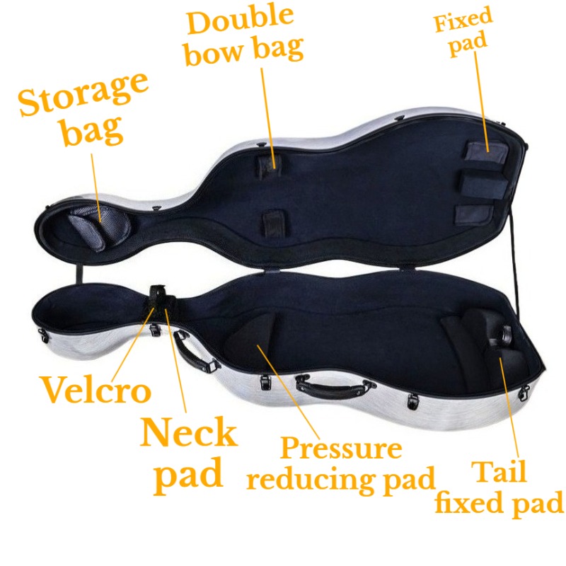 حافظة تشيلو من ألياف الكربون 4 - مراجعة Musical Instrument Accessories وسعره