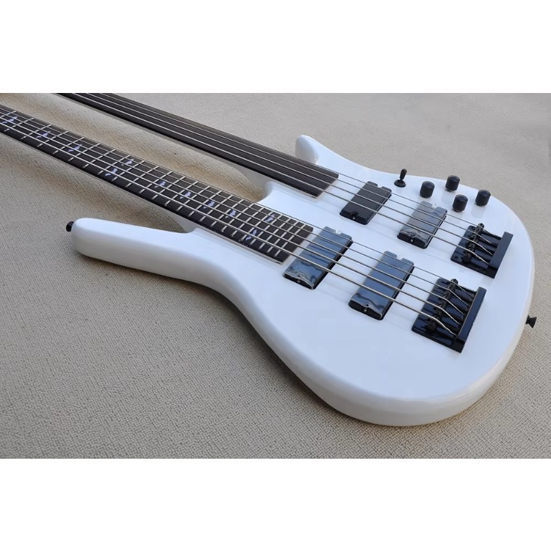 جيتار باس كهربائي بعنق مزدوج 4 - مراجعة Bass Guitar Fretless وسعره