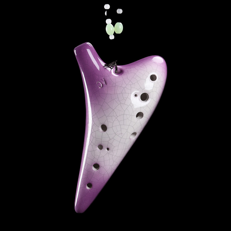 الأرجواني السيراميك Ocarina 12 - مراجعة Musical Instrument Zelda وسعره