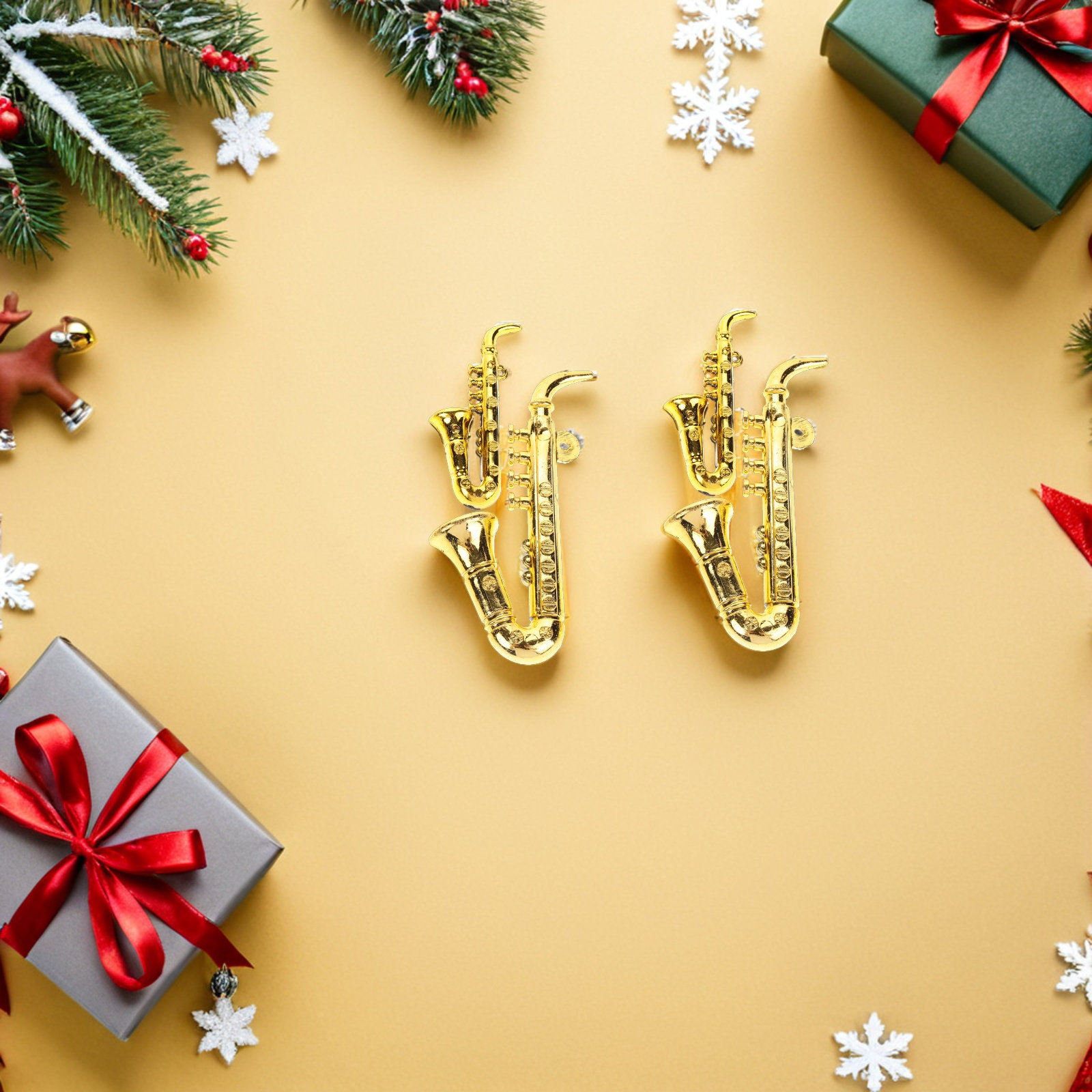 40 قطعة من زينة شجرة عيد الميل - مراجعة Musical Instrument Xmas Ornaments وسعره