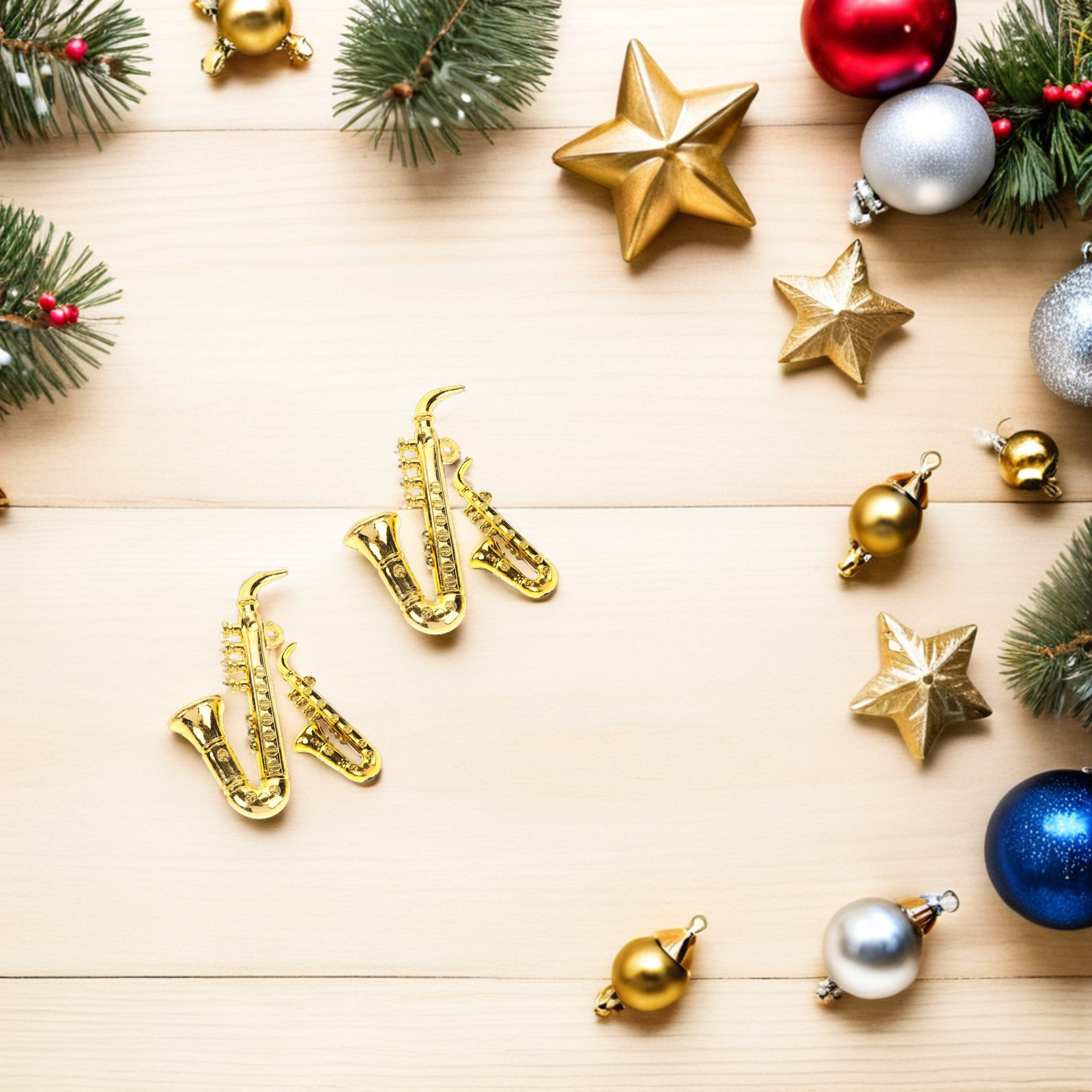40 قطعة من زينة شجرة عيد الميل - مراجعة Musical Instrument Xmas Ornaments وسعره